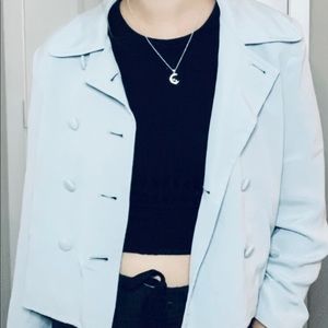 Vintage 100% Silk Pastel Blazer